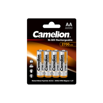 Camelion AA Ni-Mh 2700mAh Rechargeable Battery Blister 4Pk