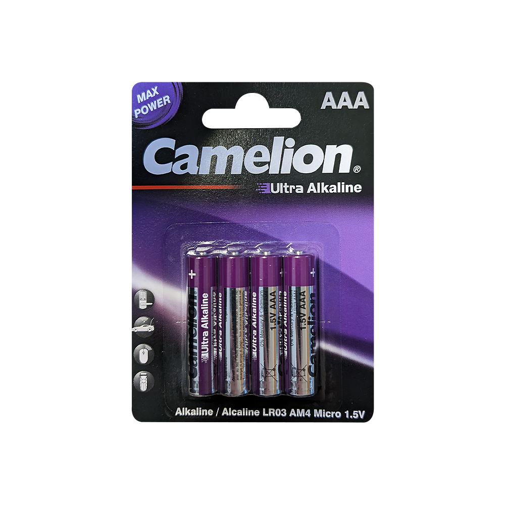Camelion AAA Ultra Alkaline Batteries Blister 4Pk