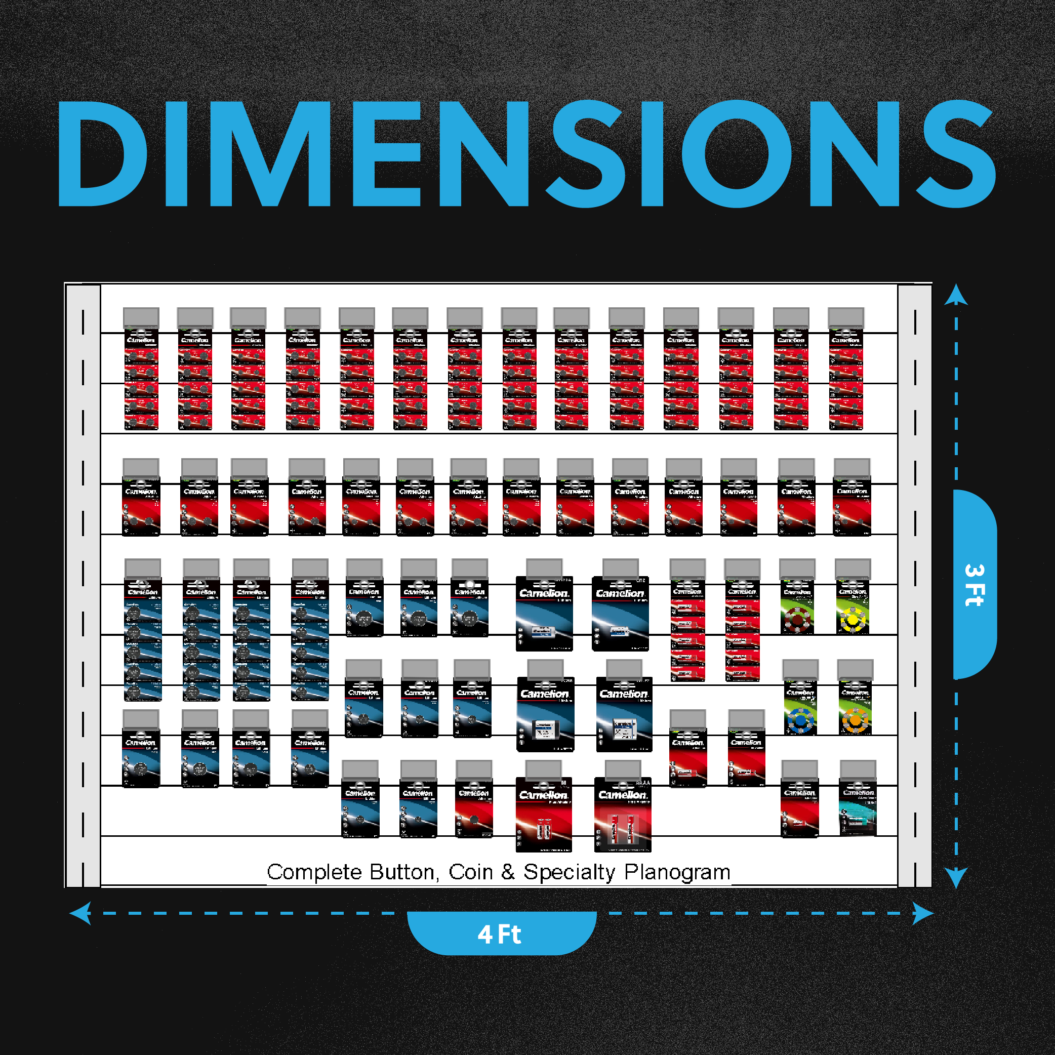 61 SKU - Button, Coin, And Specialty Cell Planogram Kit