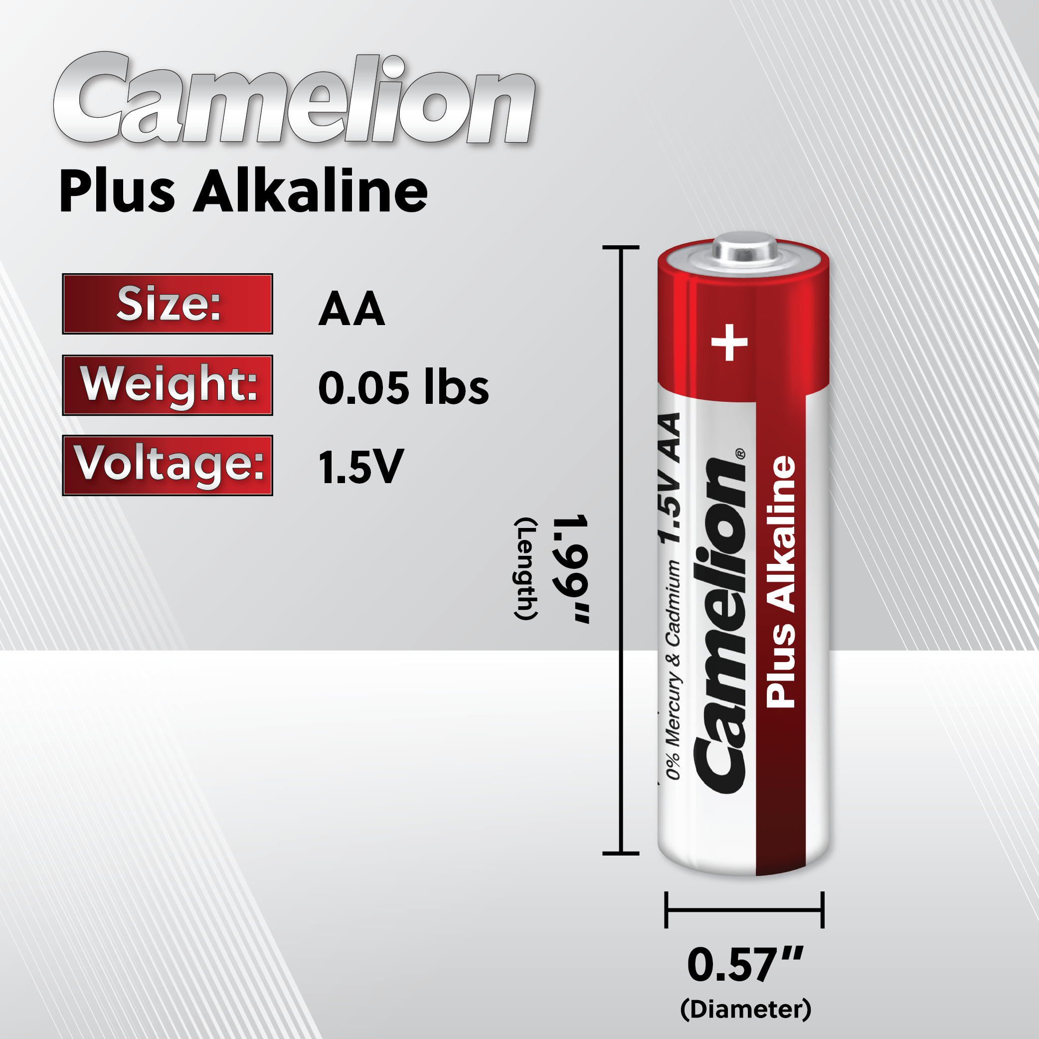 Camelion AA Plus Alkaline Batteries Hangable Box 12Pk