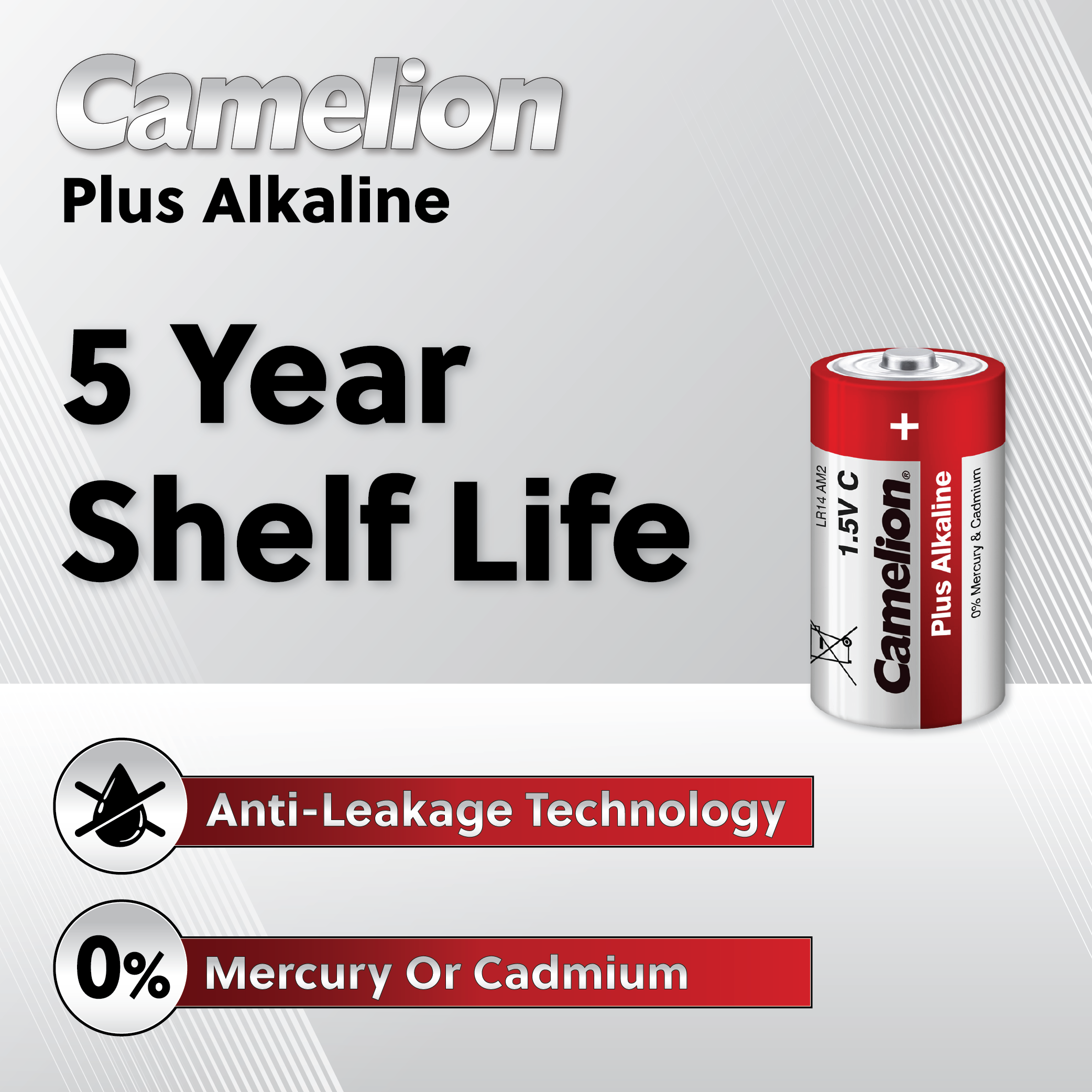 Camelion 9V Plus Alkaline Batteries Shrink 12Pk