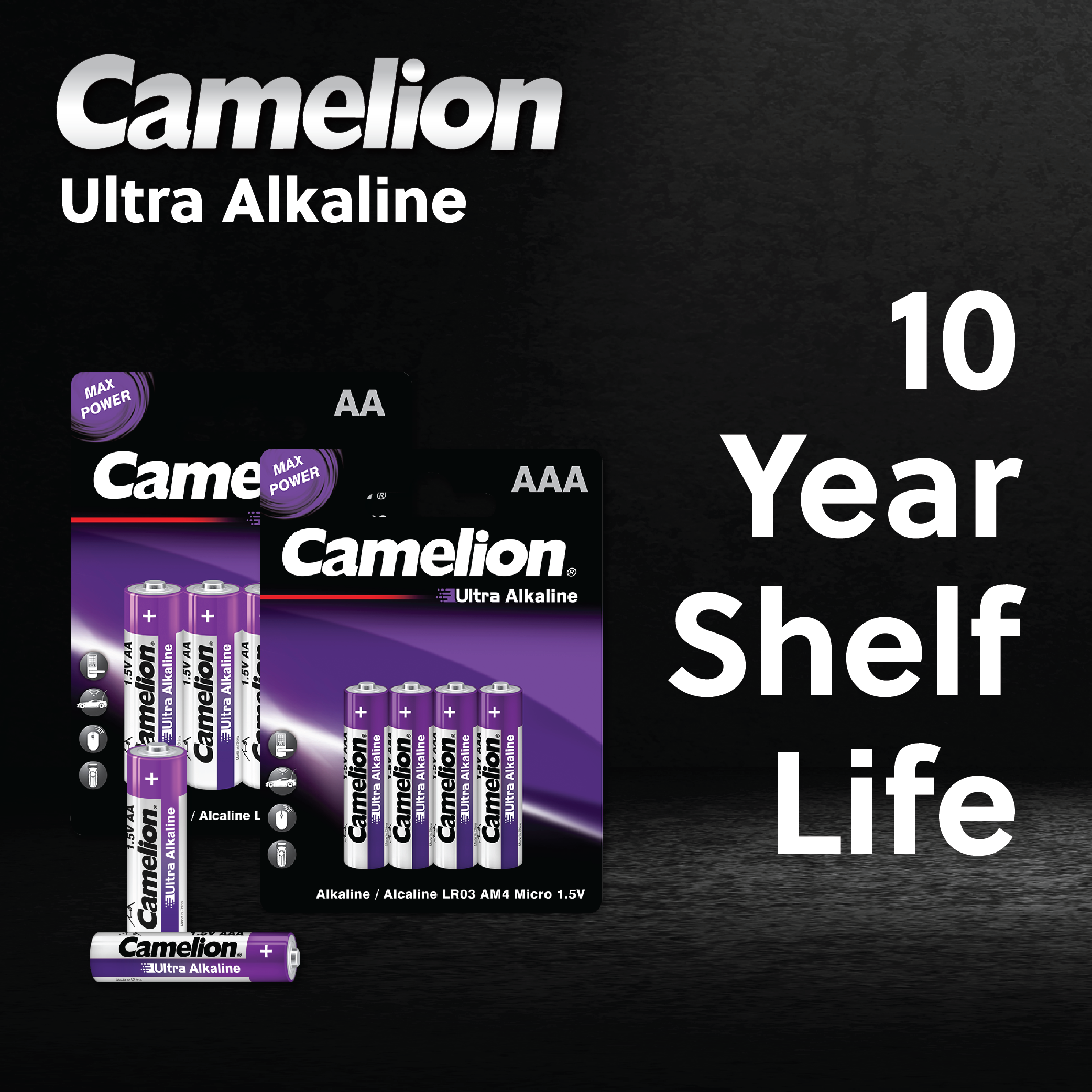 Camelion AAA Ultra Alkaline Batteries Blister 4Pk