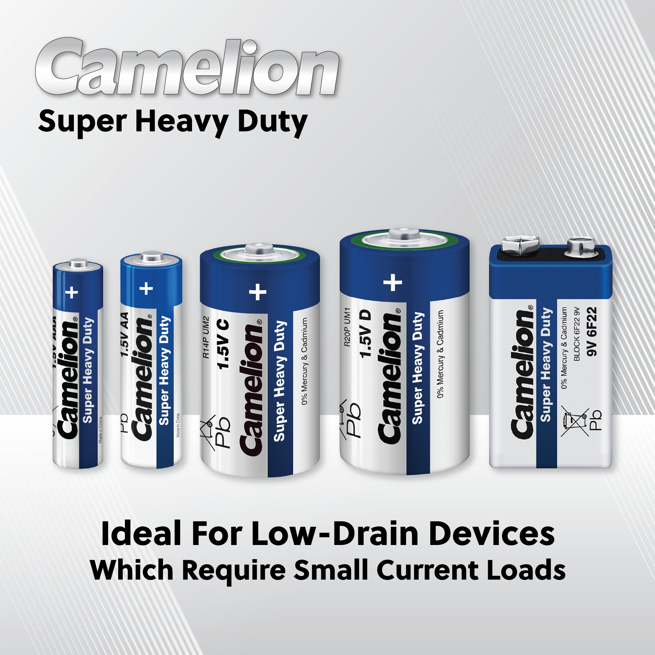 Camelion 9V Super Heavy Duty Battery Blister 1Pk