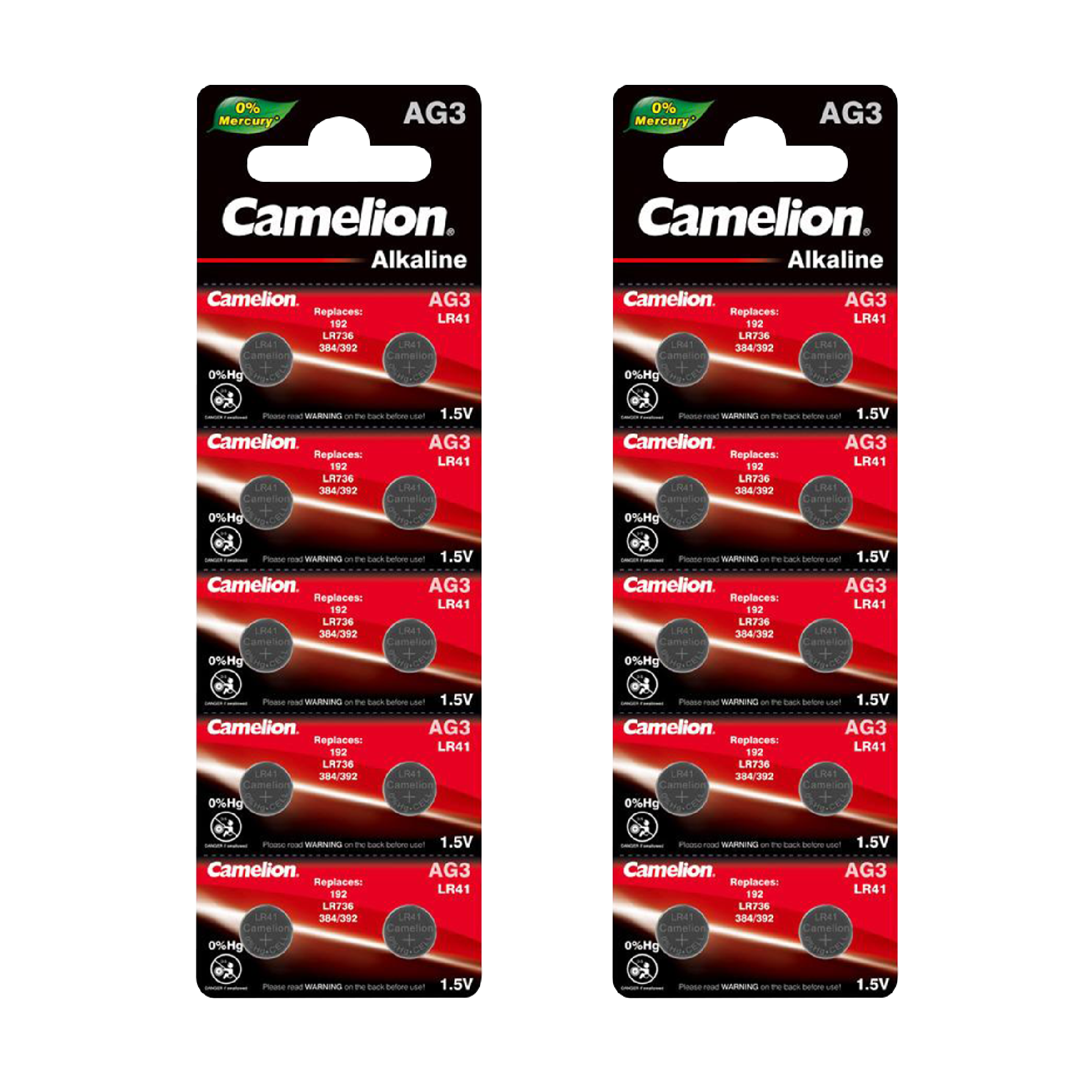DROP SHIP: Camelion AG3 Alkaline Button Cell 20 Pack (2 x 10Pc Packs)