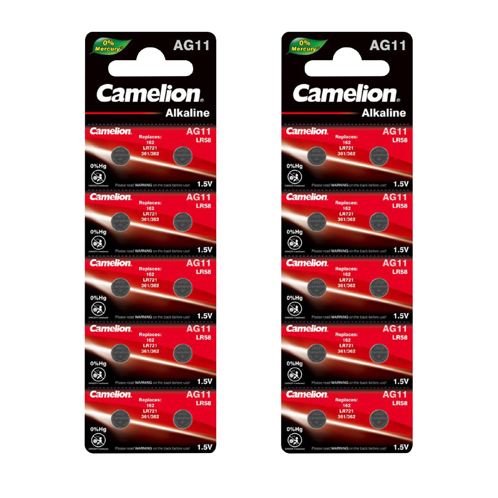 DROP SHIP: Camelion AG11 Alkaline Button Cell 20 Pack (2 x 10Pc Packs)