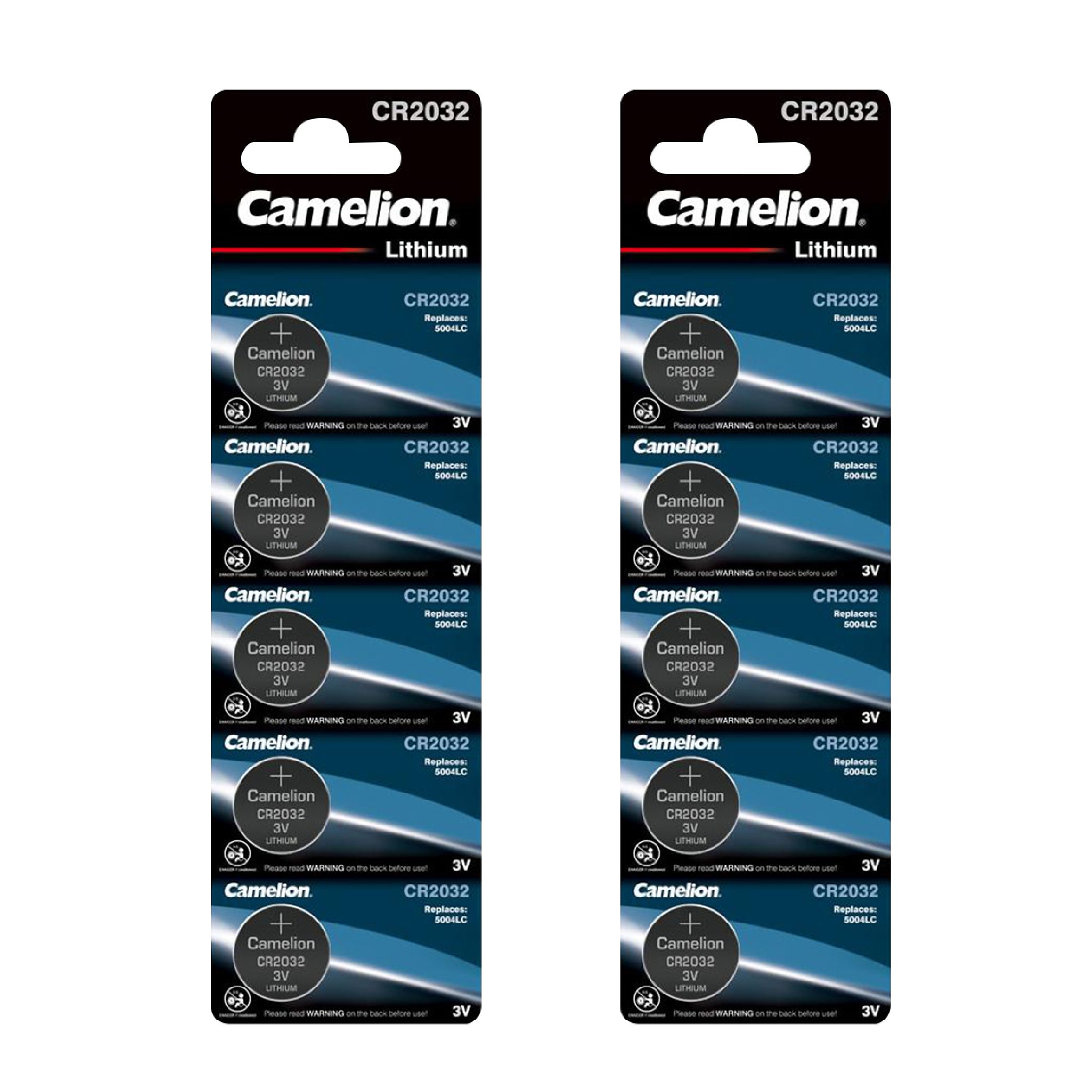 DROP SHIP: Camelion CR2032 Lithium Primary Coin Cell 10 Pack (2 x 5Pc Packs) - Non Rechargeable