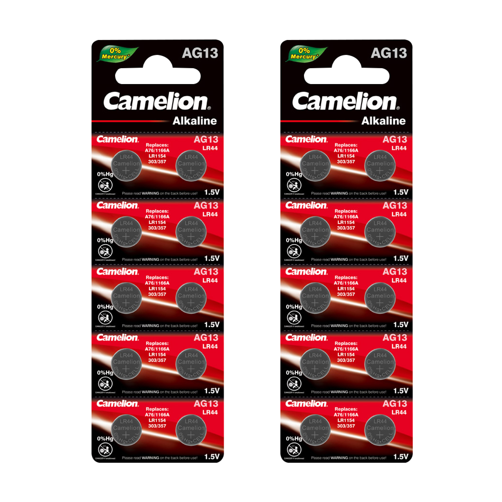 DROP SHIP: Camelion AG13 Alkaline Button Cell 20 Pack (2 x 10Pc Packs)