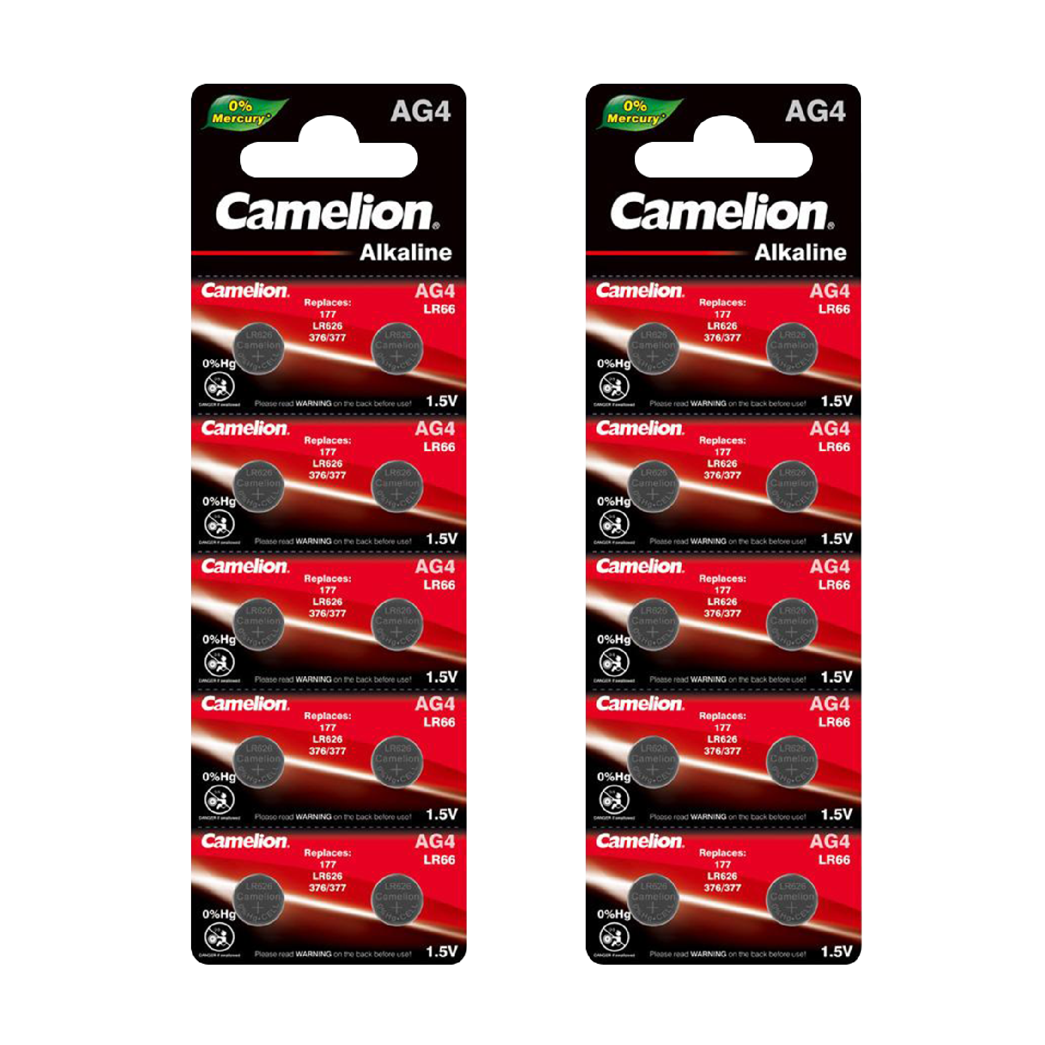 DROP SHIP: Camelion AG4 Alkaline Button Cell 20 Pack (2x 10Pc Packs)