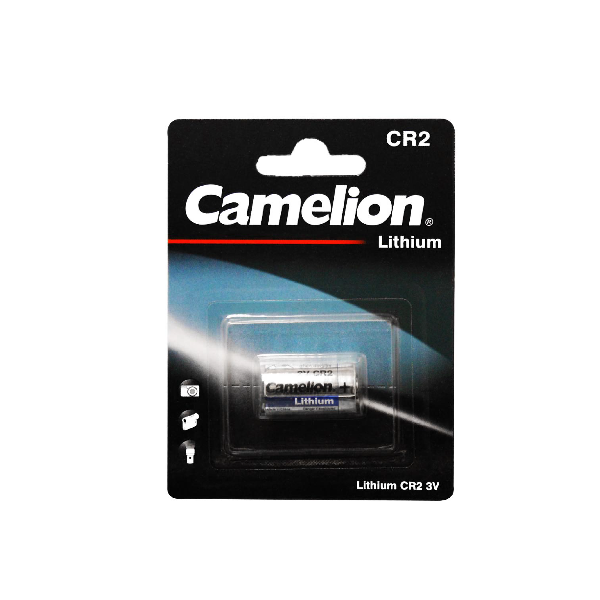 Camelion CR2 3V Lithium Primary Battery - Non Rechargeable - Blister Single Pack