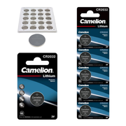 Camelion CR2032 3V Lithium Primary Coin Cell Battery (Three Packaging Options) - Non Rechargeable