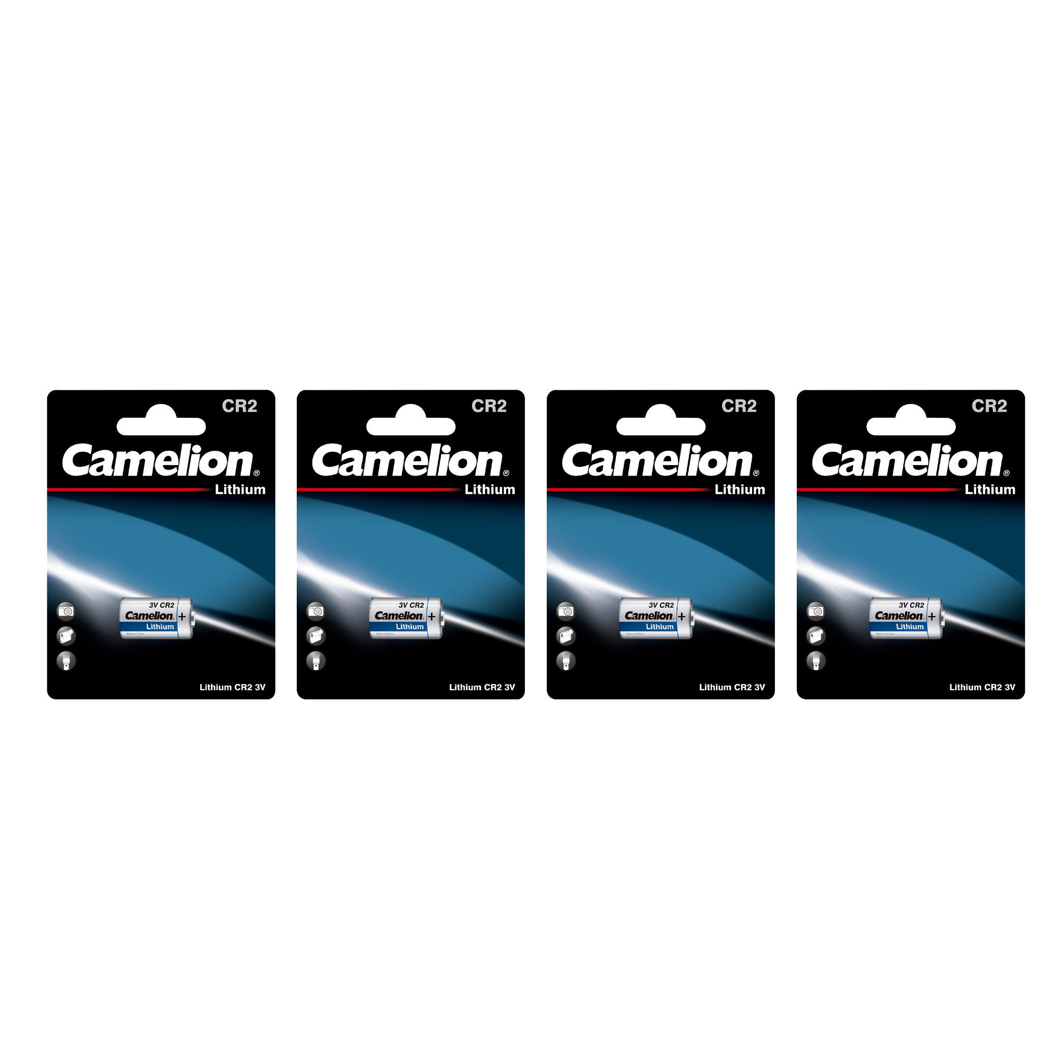 DROP SHIP: Camelion CR2 3V Lithium Primary Specialty Cell 4 Pack (4 x 1Pc Packs) - Non Rechargeable