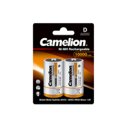 Camelion D Ni-Mh 10,000mAh Rechargeable Battery Blister 2Pk
