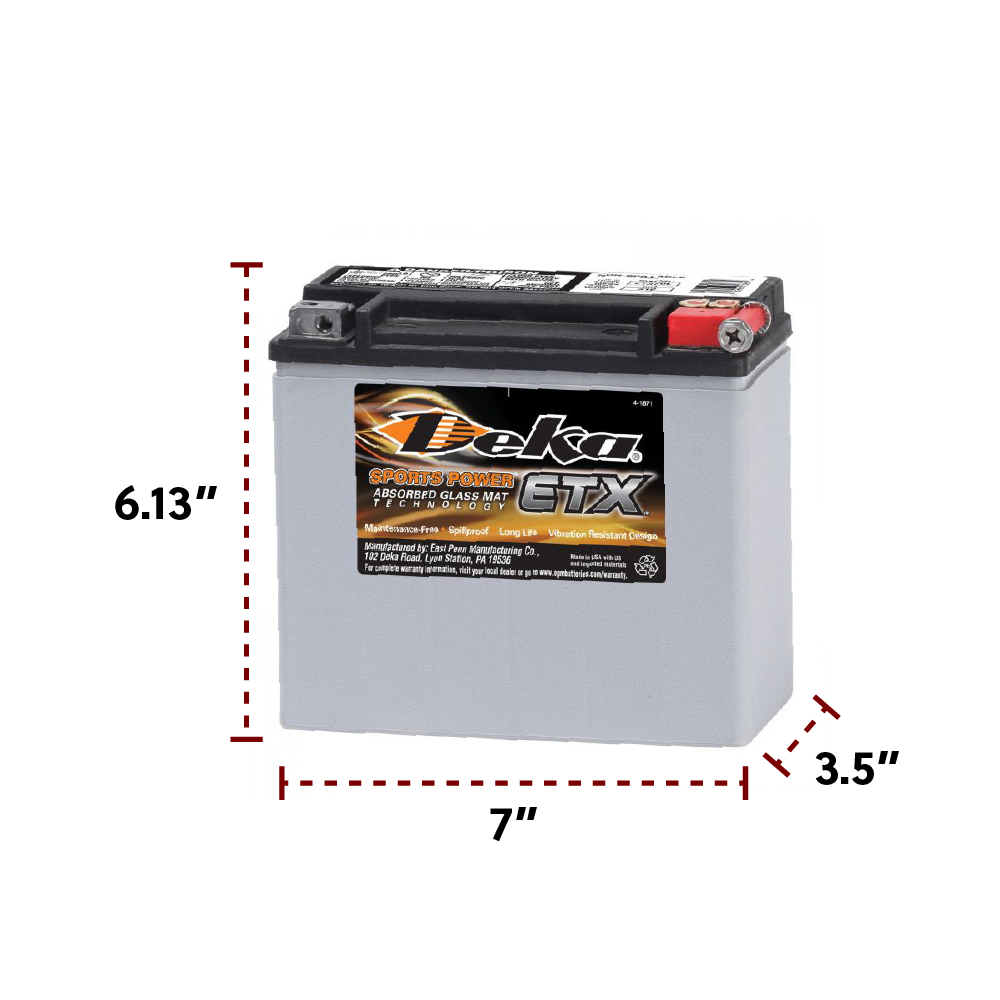 Deka ETX20L 12V 17.5Ah Motorsport Battery
