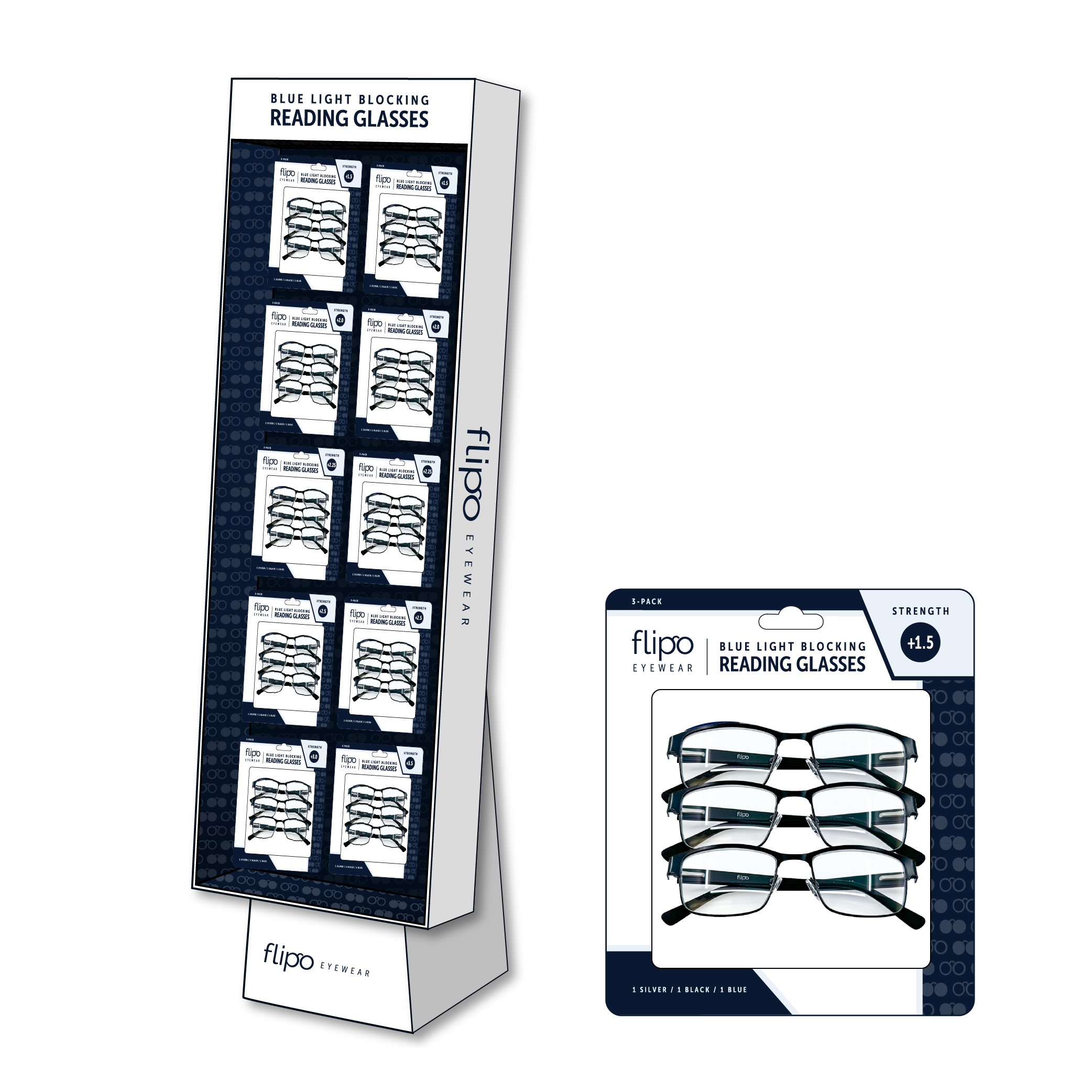 Flipo Eyewear's All-In-One Floor Display
