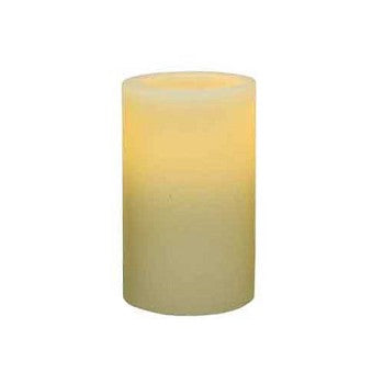 Pacific Accents Flameless Wax 3 x 5 Flat Top Pillar Candle