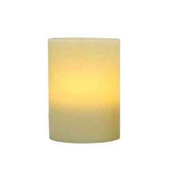 Pacific Accents Flameless 4 x 5 Flat Top Wax Pillar Candle