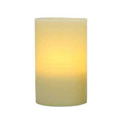 Pacific Accents Flameless 4 x 6 Flat Top Wax Pillar Candle
