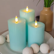 Pacific Accents Flameless Elite Collection - 4" Spring Wax Pillars