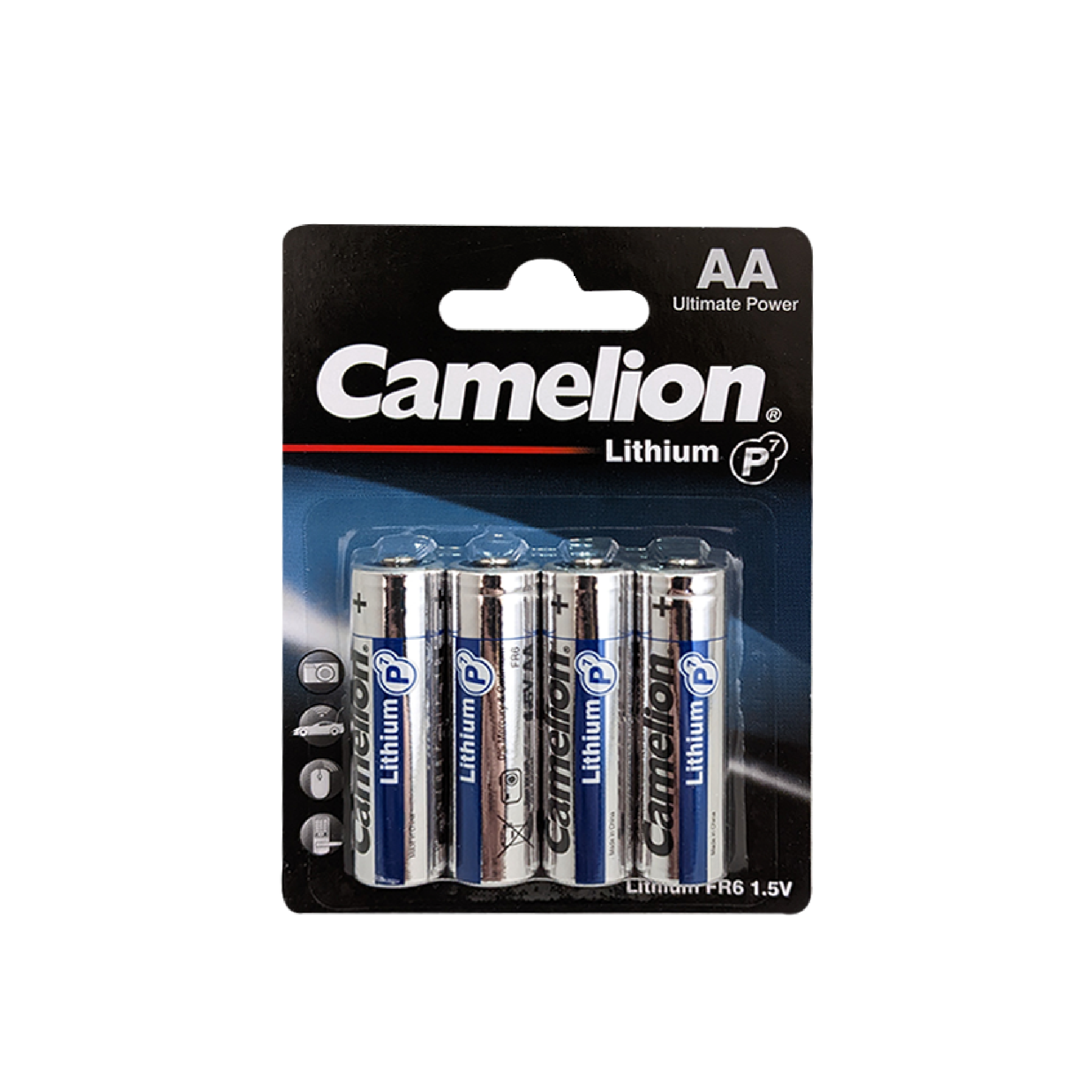 Camelion AA Lithium P7 Primary 4pk - Non Rechargeable