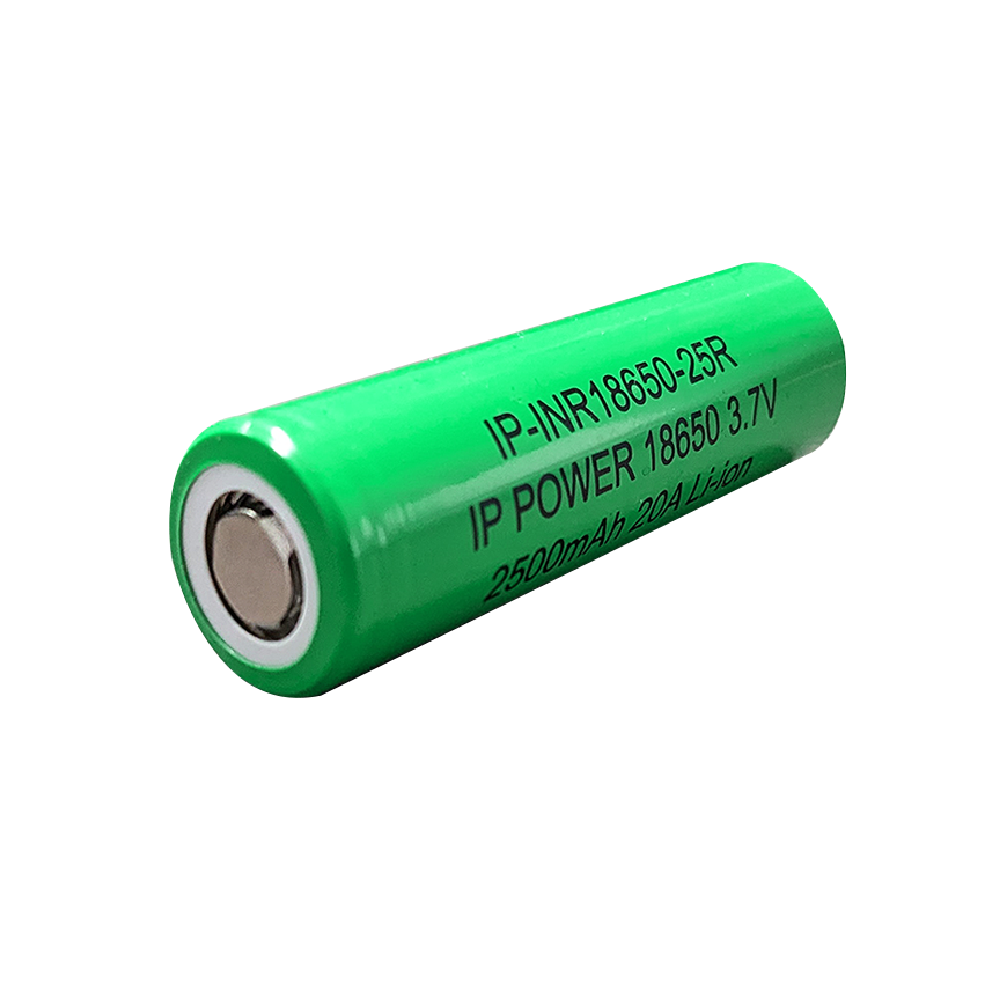 IP Power 18650 Li-Ion 2500mAh 3.7V 20A Rechargeable Battery Flat Top Bulk