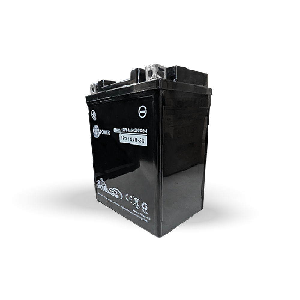 IP Power IPX14AH-BS 12V 14Ah AGM Motorsport Battery
