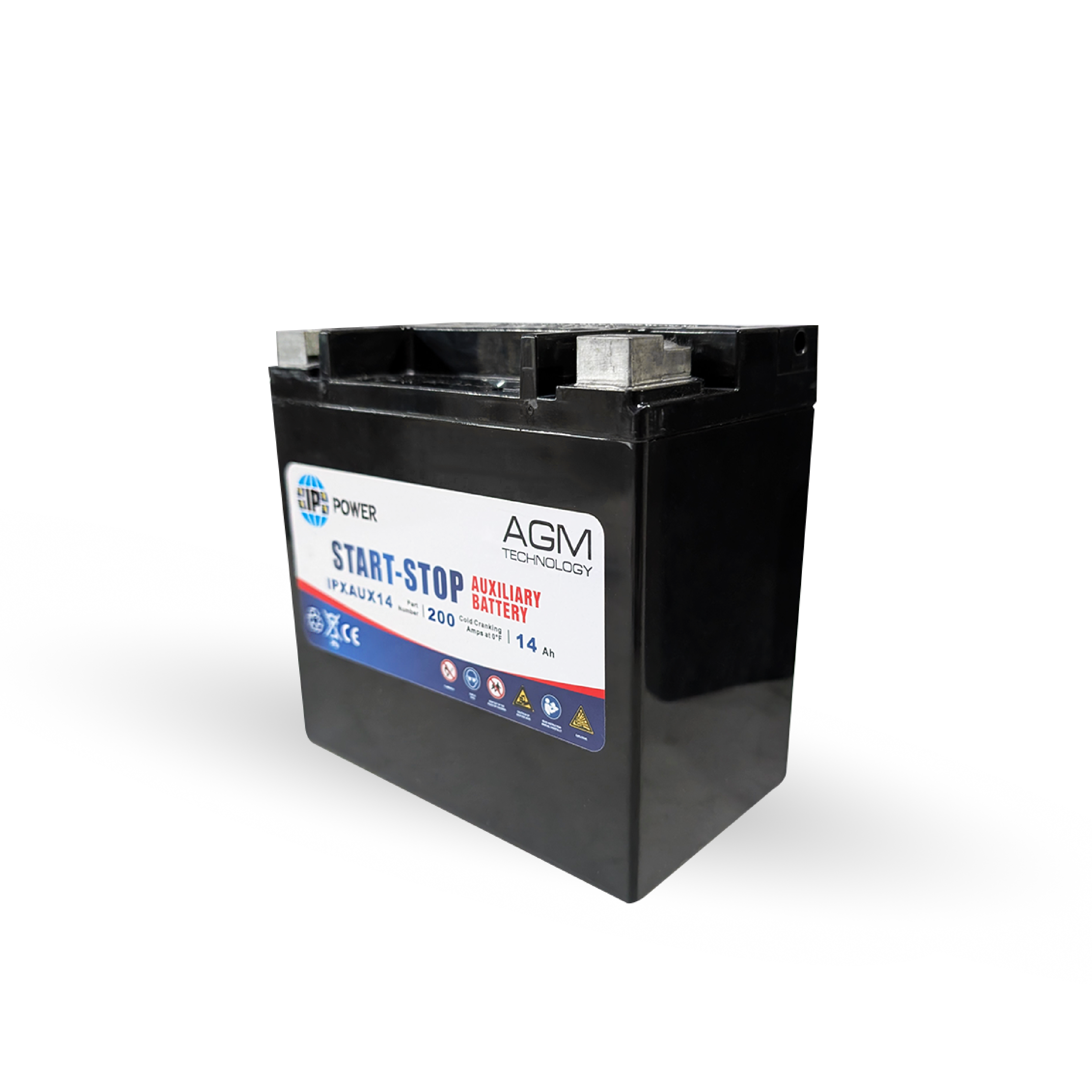IP Power IPXAUX14 200CCA AGM Auxiliary Battery