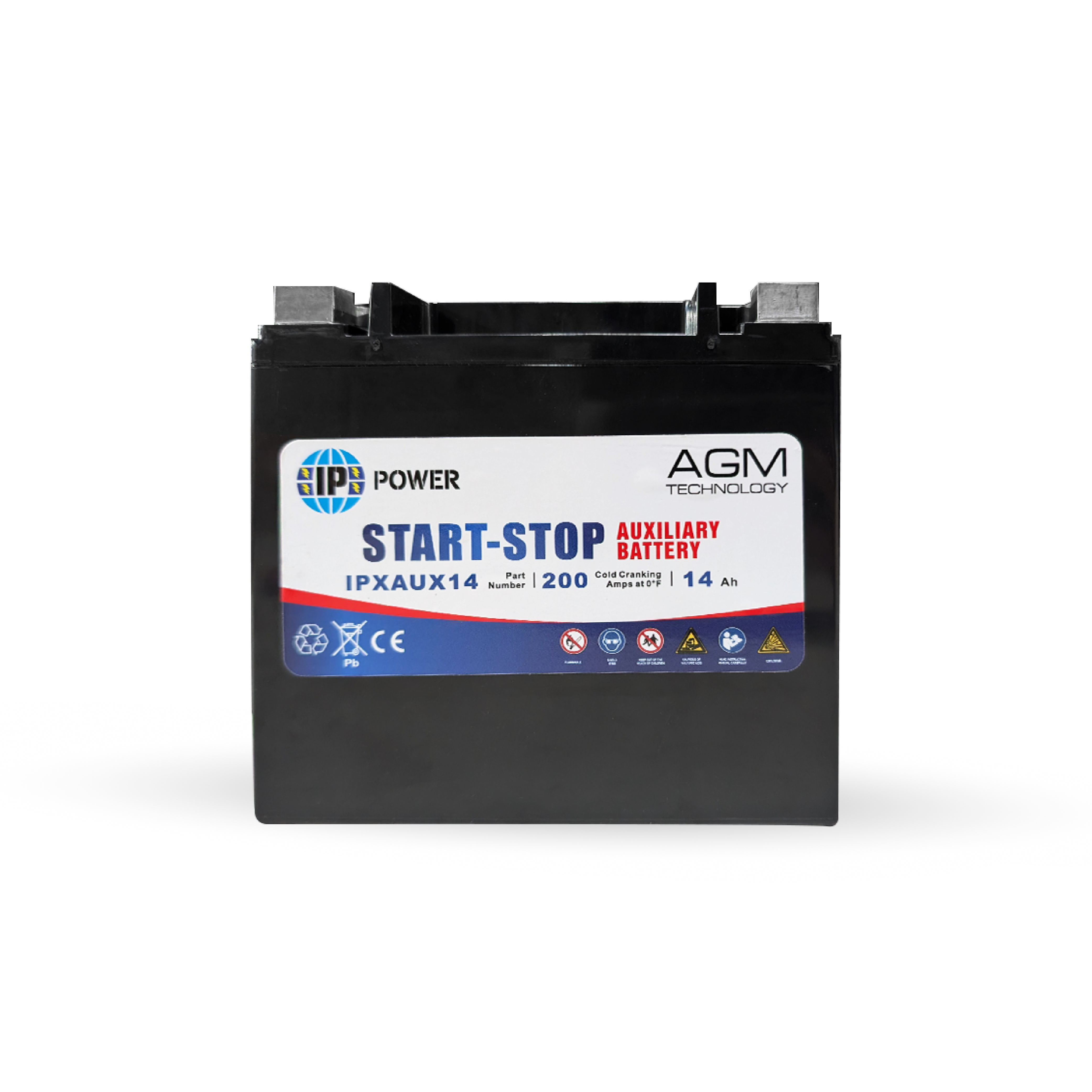 IP Power IPXAUX14 200CCA AGM Auxiliary Battery