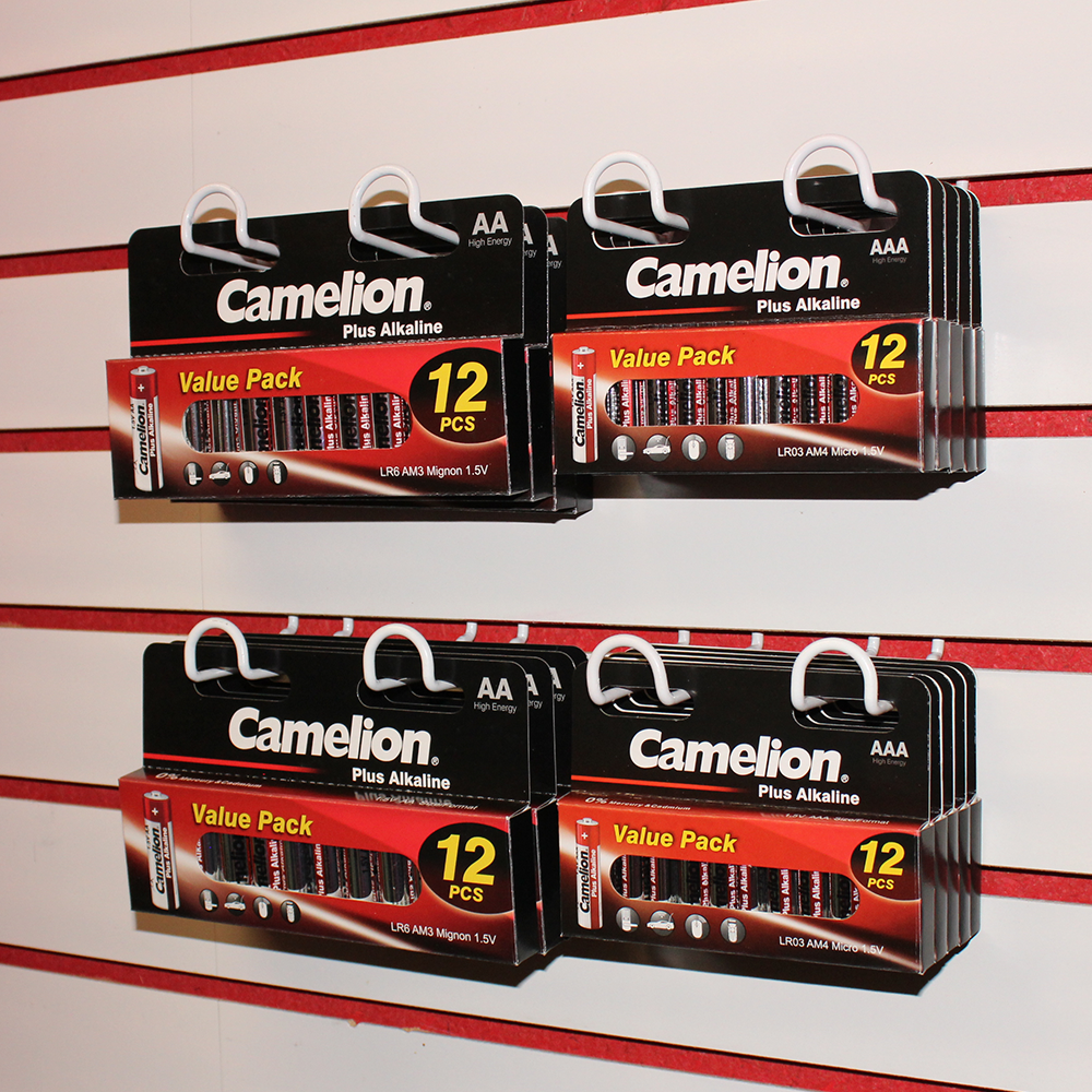 Camelion AAA Plus Alkaline Batteries Hangable Box 12Pk
