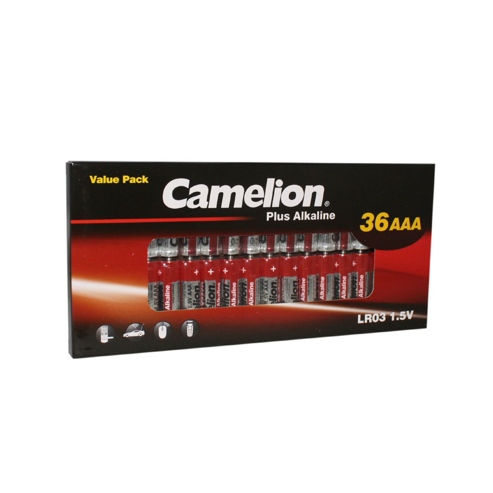 Camelion AAA Plus Alkaline Batteries Box 36Pk