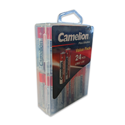 Camelion AAA Plus Alkaline Batteries Hard Plastic Case 24Pk