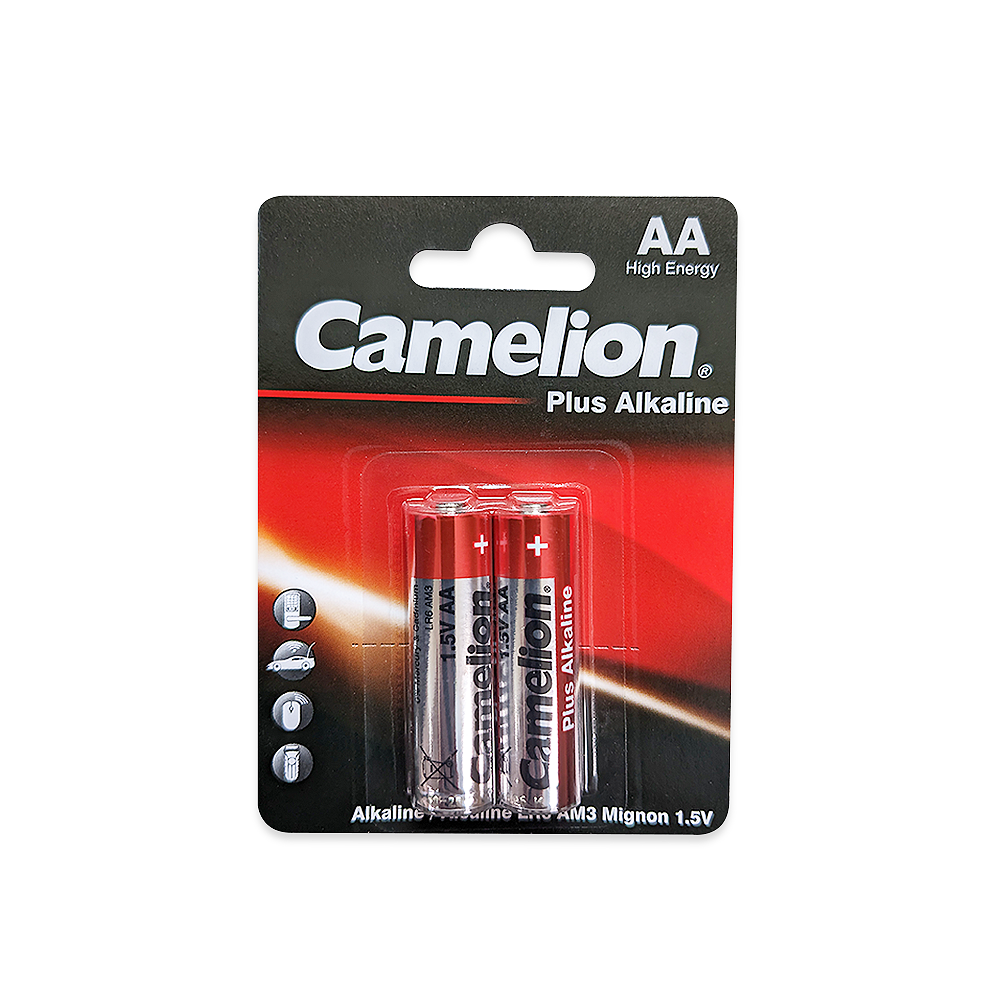 Camelion AA Plus Alkaline Batteries Blister 2Pk