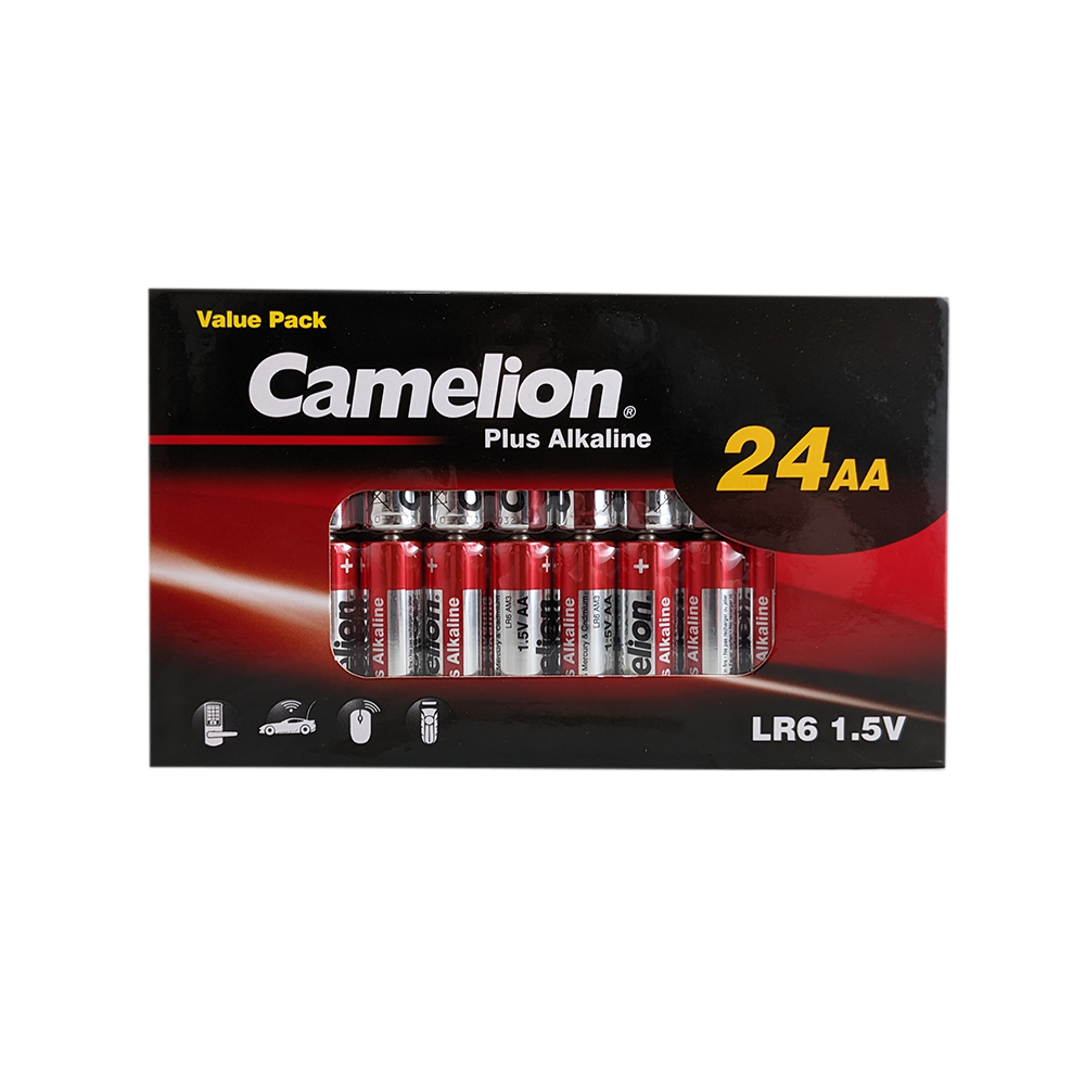 Camelion AA Plus Alkaline Batteries Box 24Pk