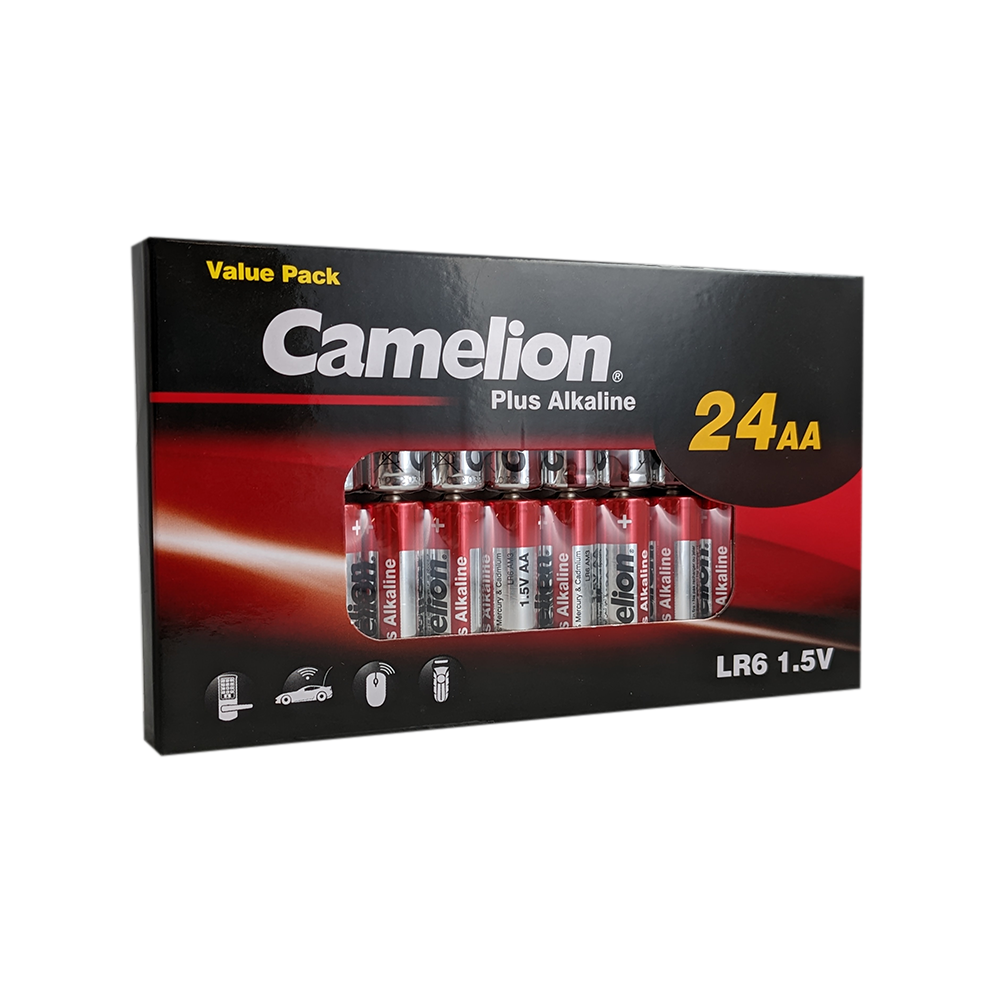 Camelion AA Plus Alkaline Batteries Box 24Pk