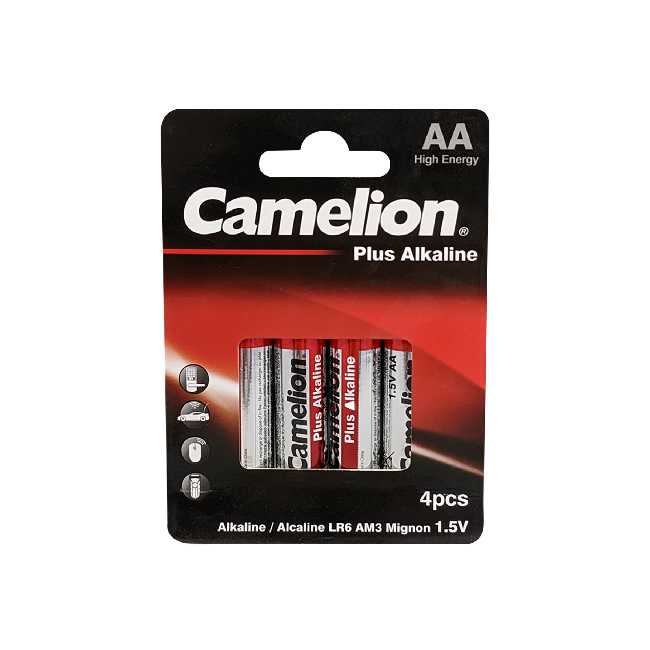 Camelion AA Plus Alkaline Batteries Eco Blister 4Pk