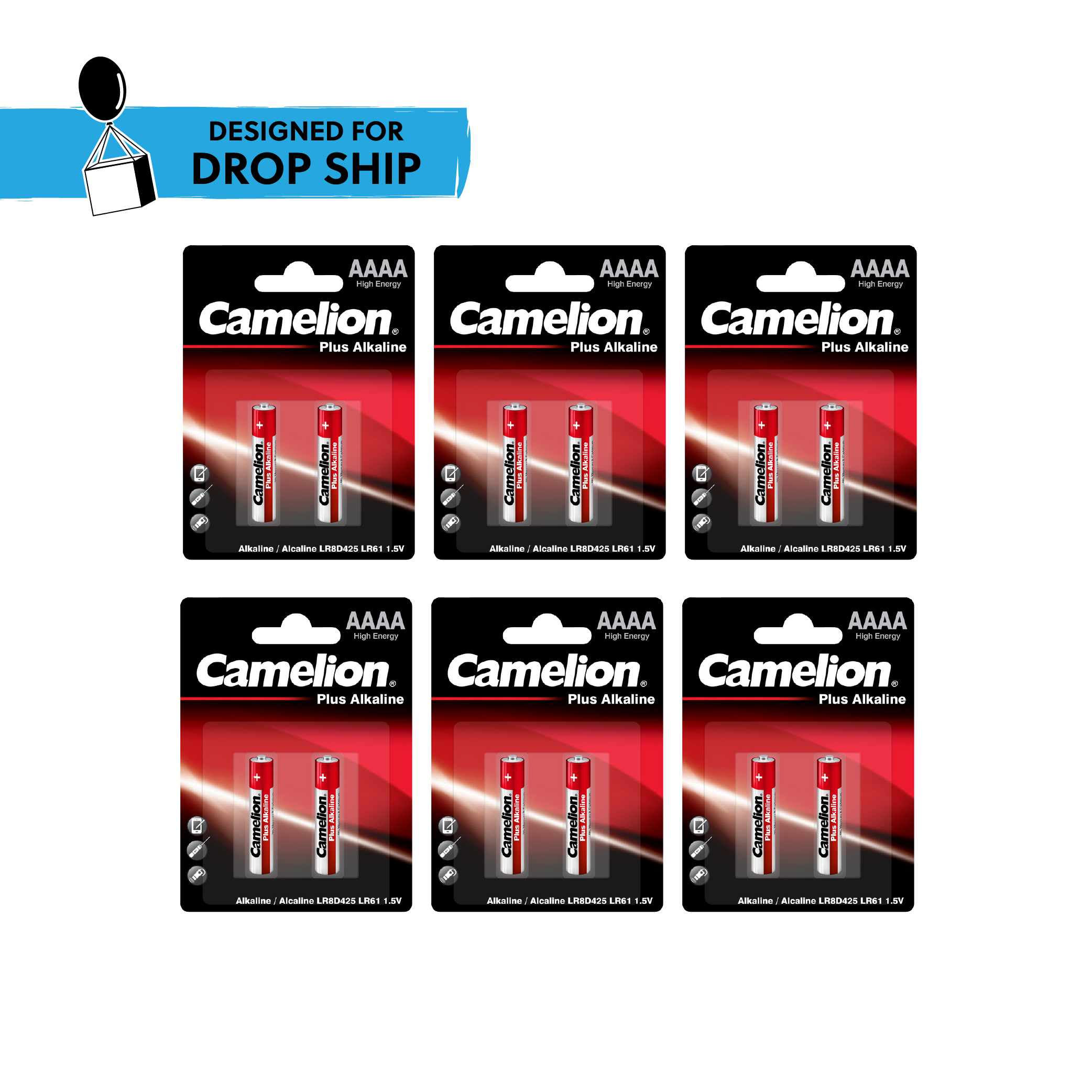 DROP SHIP: Camelion AAAA Alkaline Specialty Battery 12 Pack (6 x 2Pc Packs)
