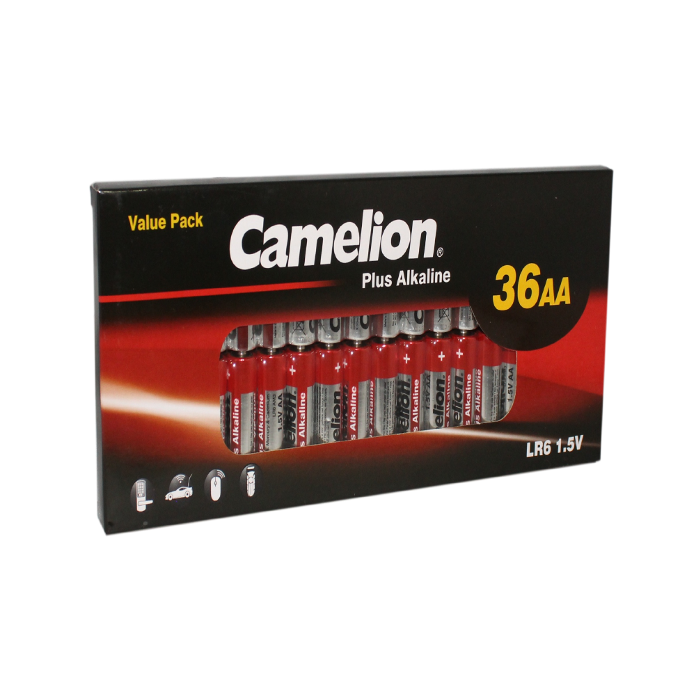 Camelion AA Plus Alkaline Batteries Box 36Pk