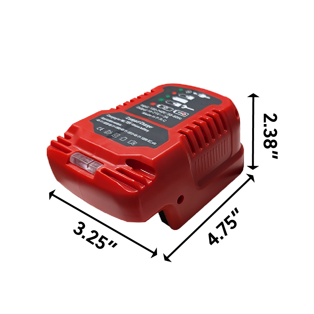 Drill Pack Charger: Compatible For Milwaukee 18V Li-Ion Drill Pack Battery