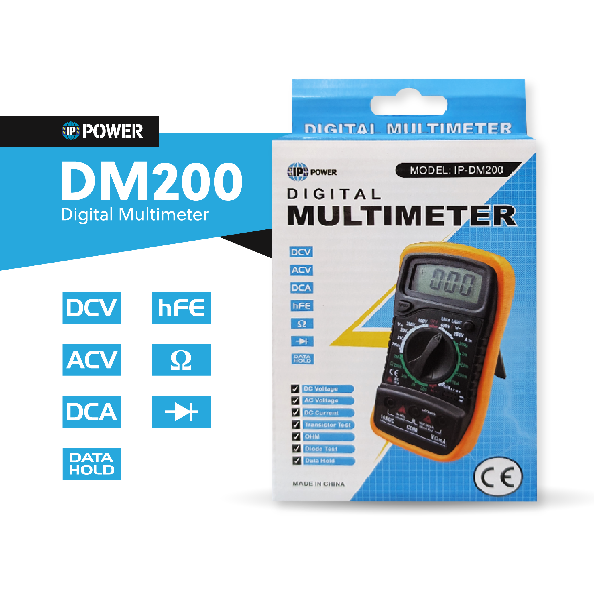 IP Power DM200 Digital Multimeter