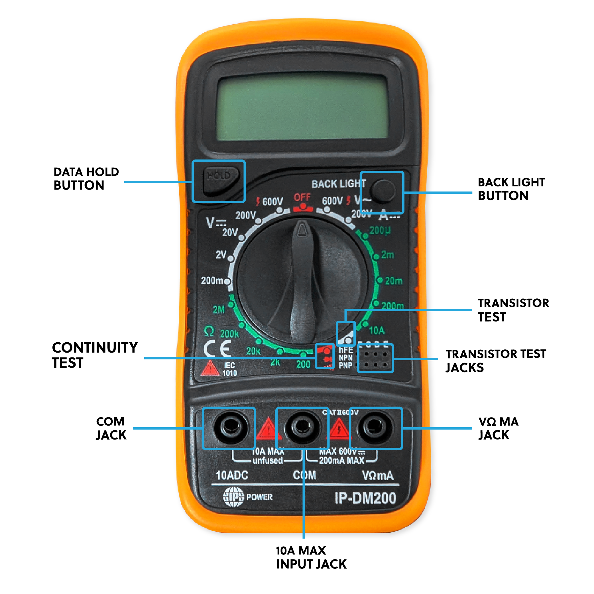 IP Power DM200 Digital Multimeter