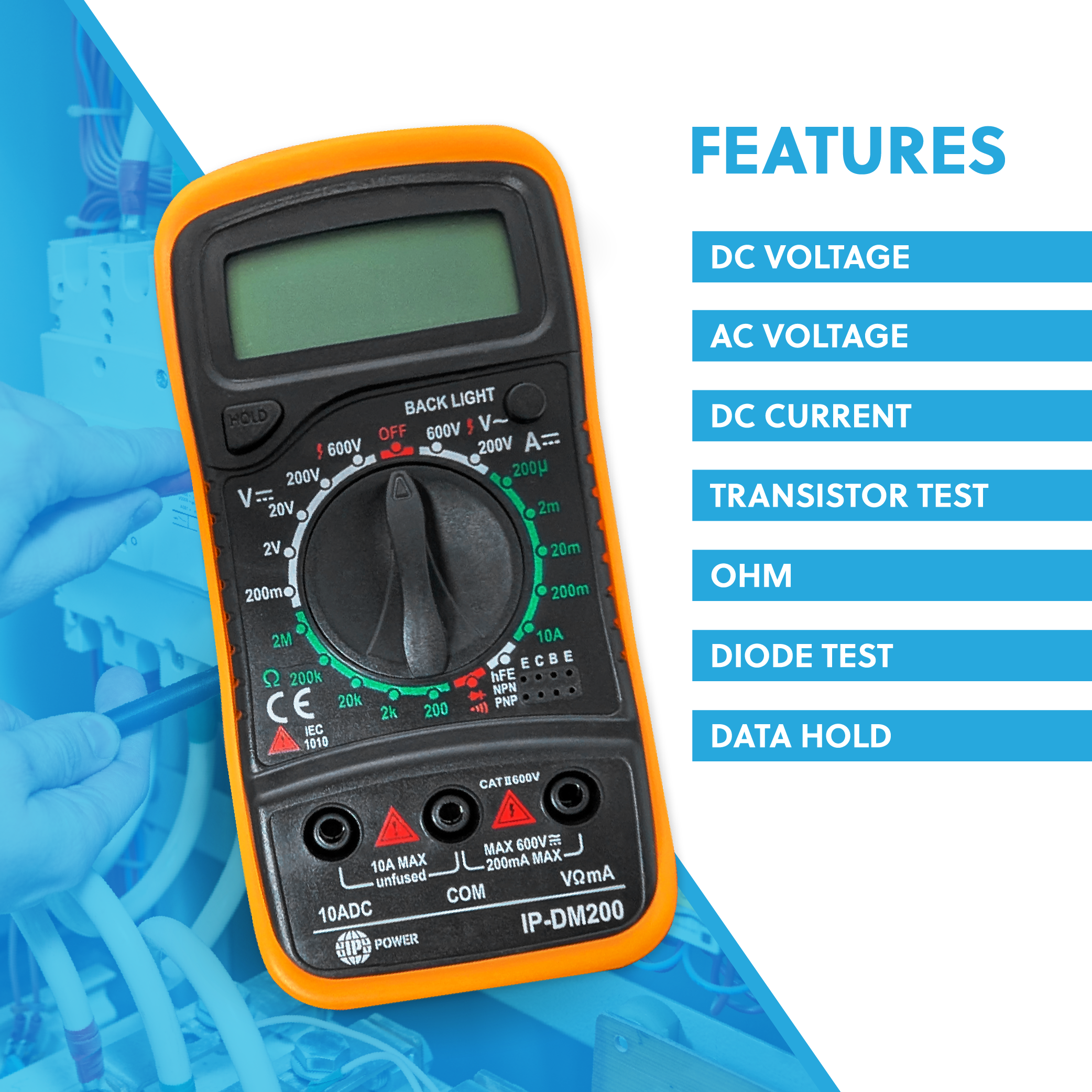 IP Power DM200 Digital Multimeter