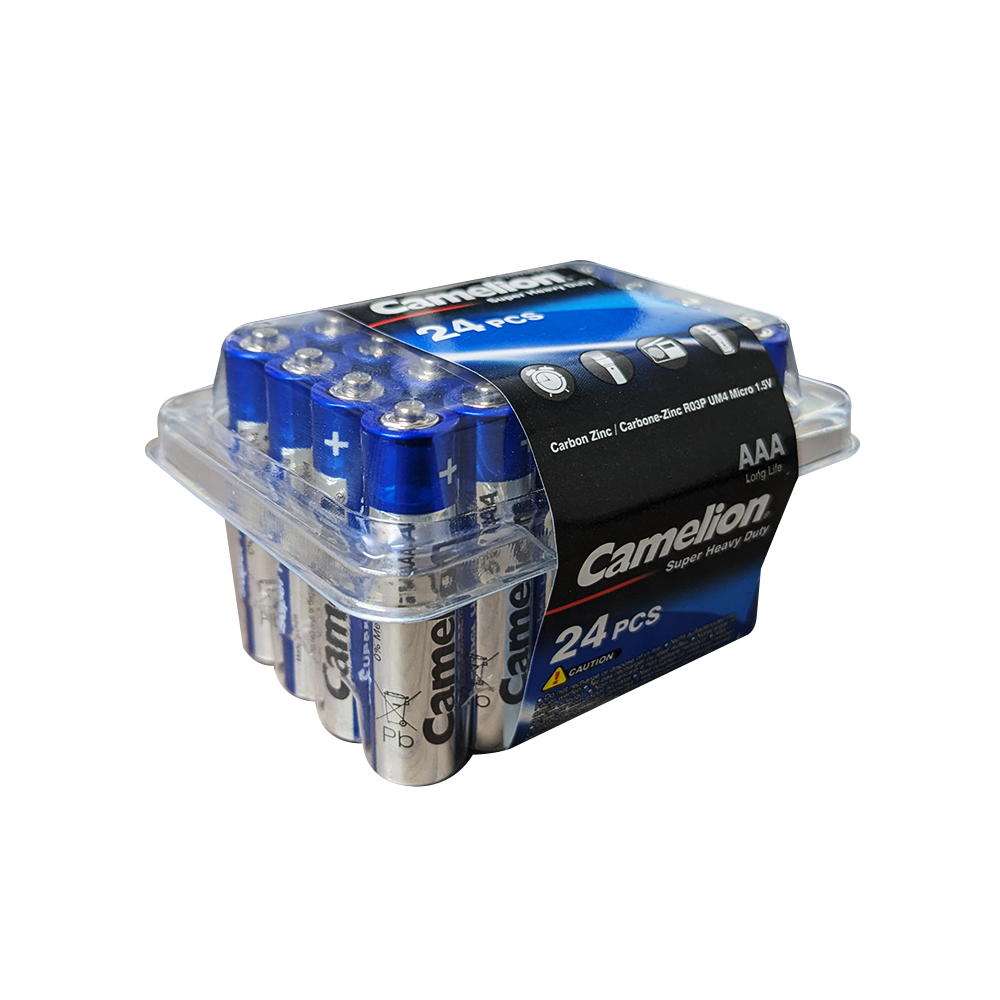 Camelion AAA Super Heavy Duty Batteries Plastic Tub 24Pk
