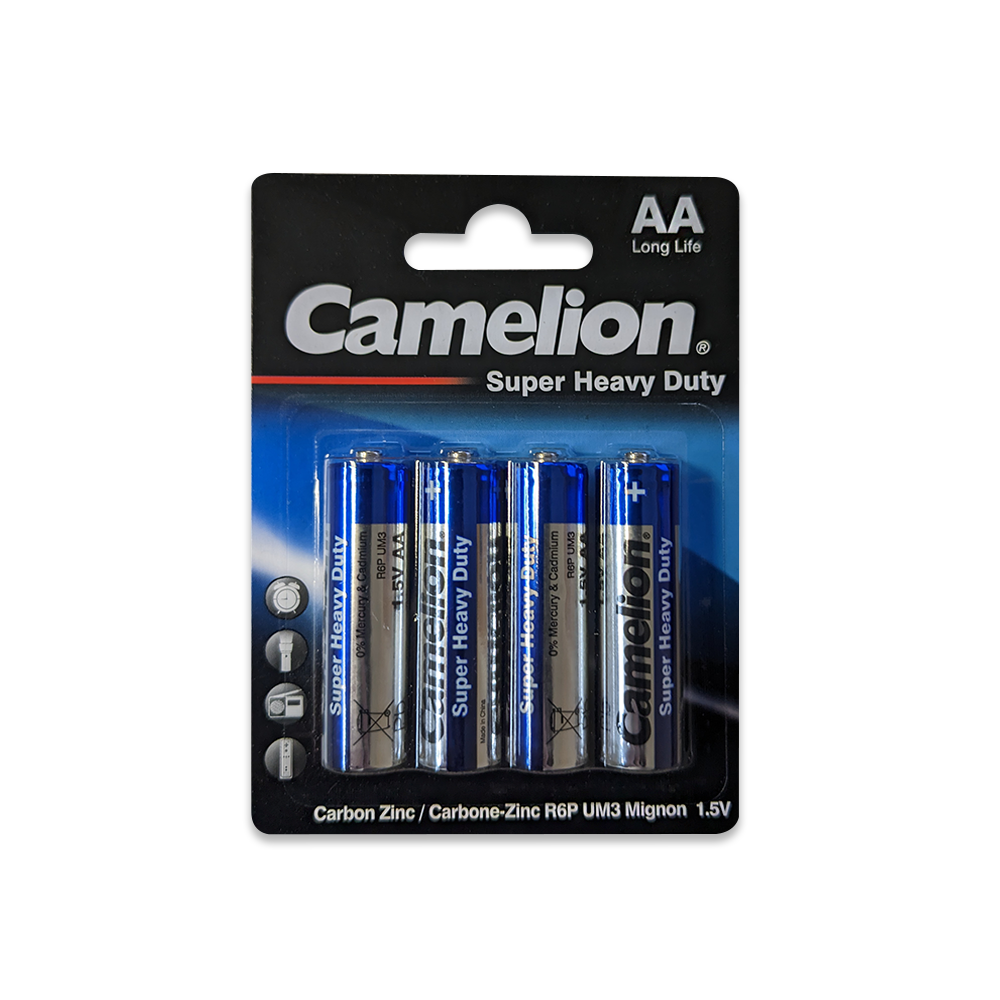Camelion AA Super Heavy Duty Batteries Blister 4Pk