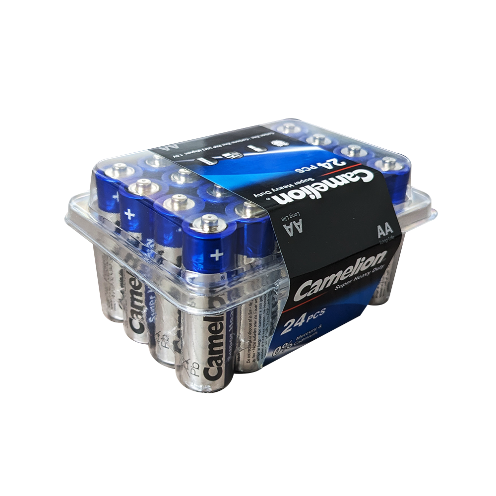 Camelion AA Super Heavy Duty Batteries Plastic Tub 24Pk