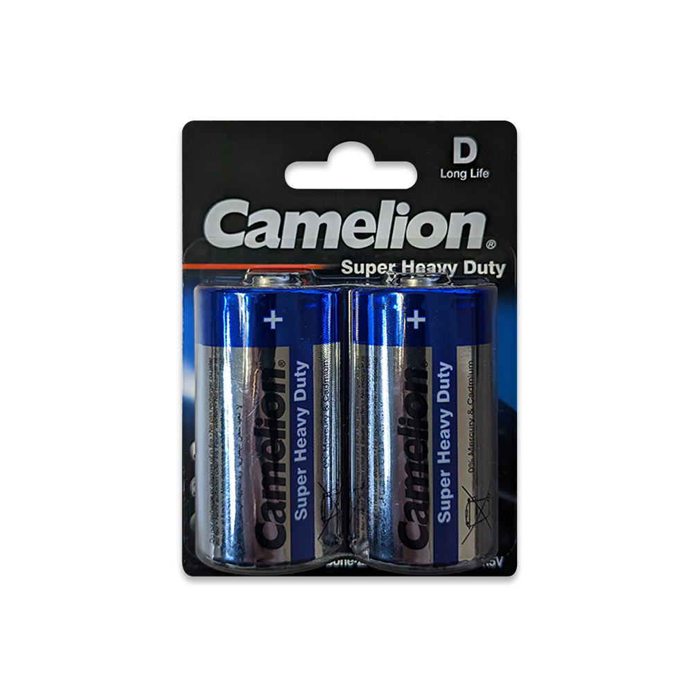 Camelion D Super Heavy Duty Batteries Blister 2Pk