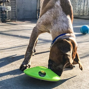 UFO, ultimate feeding object, slow feeder, treat dispenser, dog feeder, dog slow feeder, dog treat dispenser, bowls for dogs