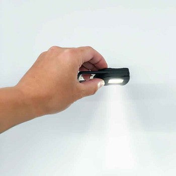 Flipo Microlux | 3-In-1 COB LED Keychain Tool-Flashlight, Safety Light, Counterfeit Currency Light, Bottle Opener