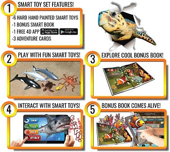 undersea, undesea toys, under sear creatures, sea animals, ocean animals, interactive smart toys, interactive toys, STEM toys, STEM learning, STEM education, educational toys, educational activities