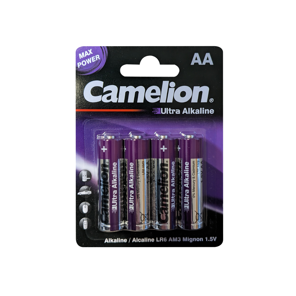 Camelion AA Ultra Alkaline Batteries Blister 4Pk