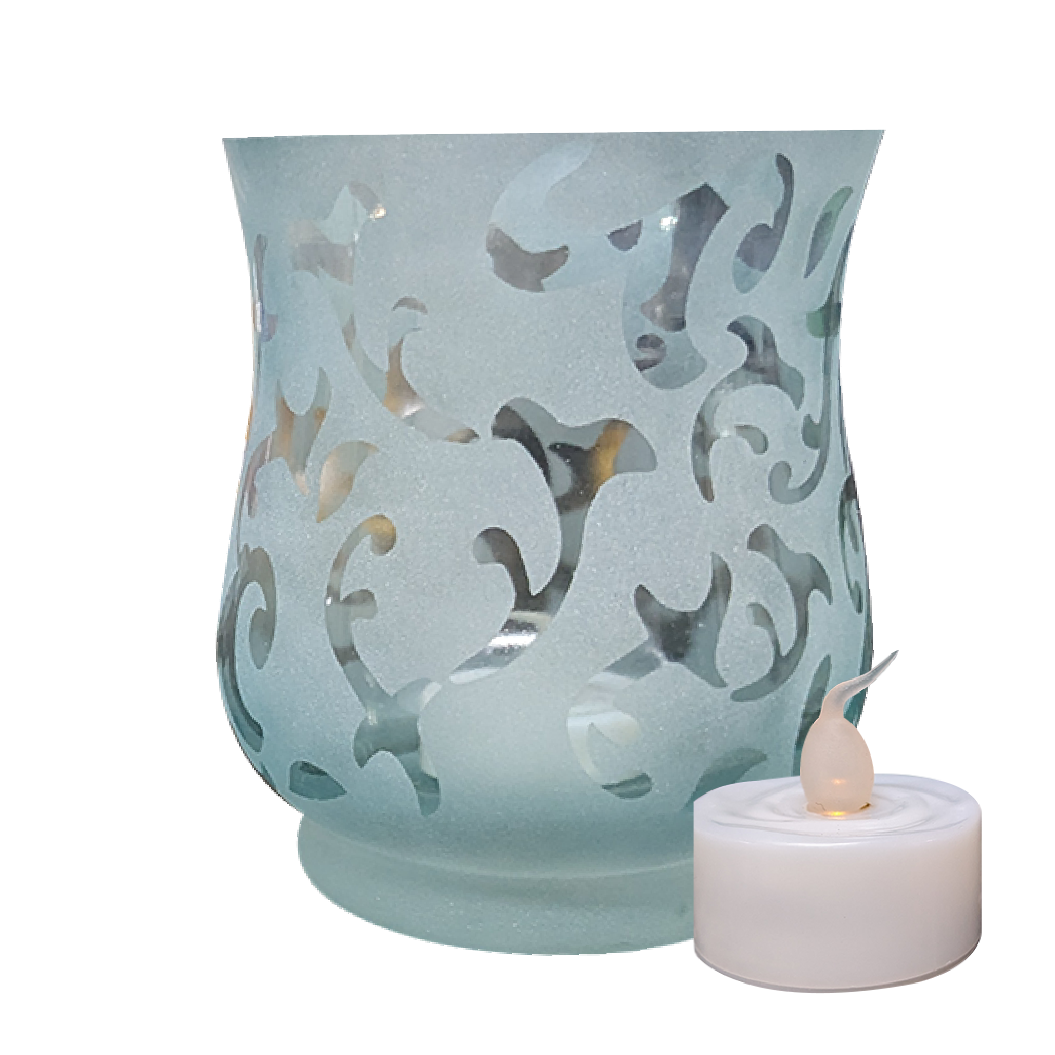 Flameless Candle Votive Glass Vase Single