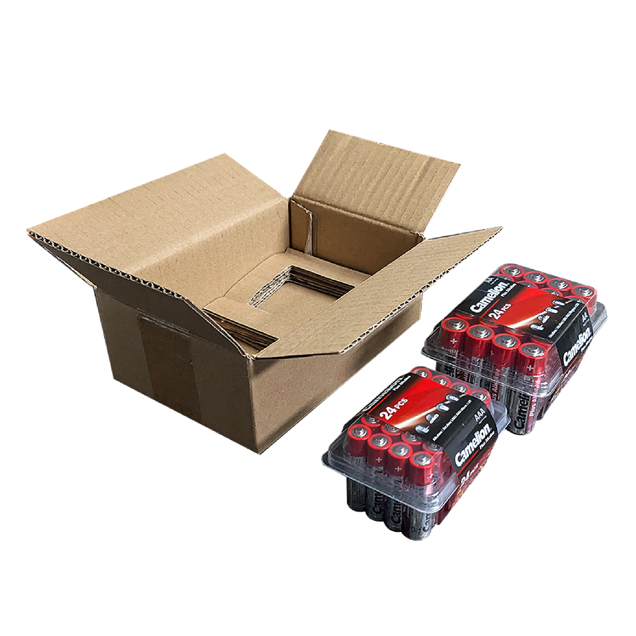 DROP SHIP: Camelion AAA Plus Alkaline Plastic Tub + AA Plastic Tub (48 Count AAA 24pk + AA 24pk)